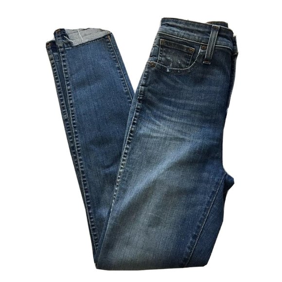 Madewell‎ Curvy High-Rise Skinny Jeans Drop Step-Hem Edition Size 25 - Picture 12 of 12